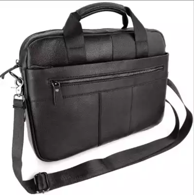 Портфель натуральная кожа черный, 9022